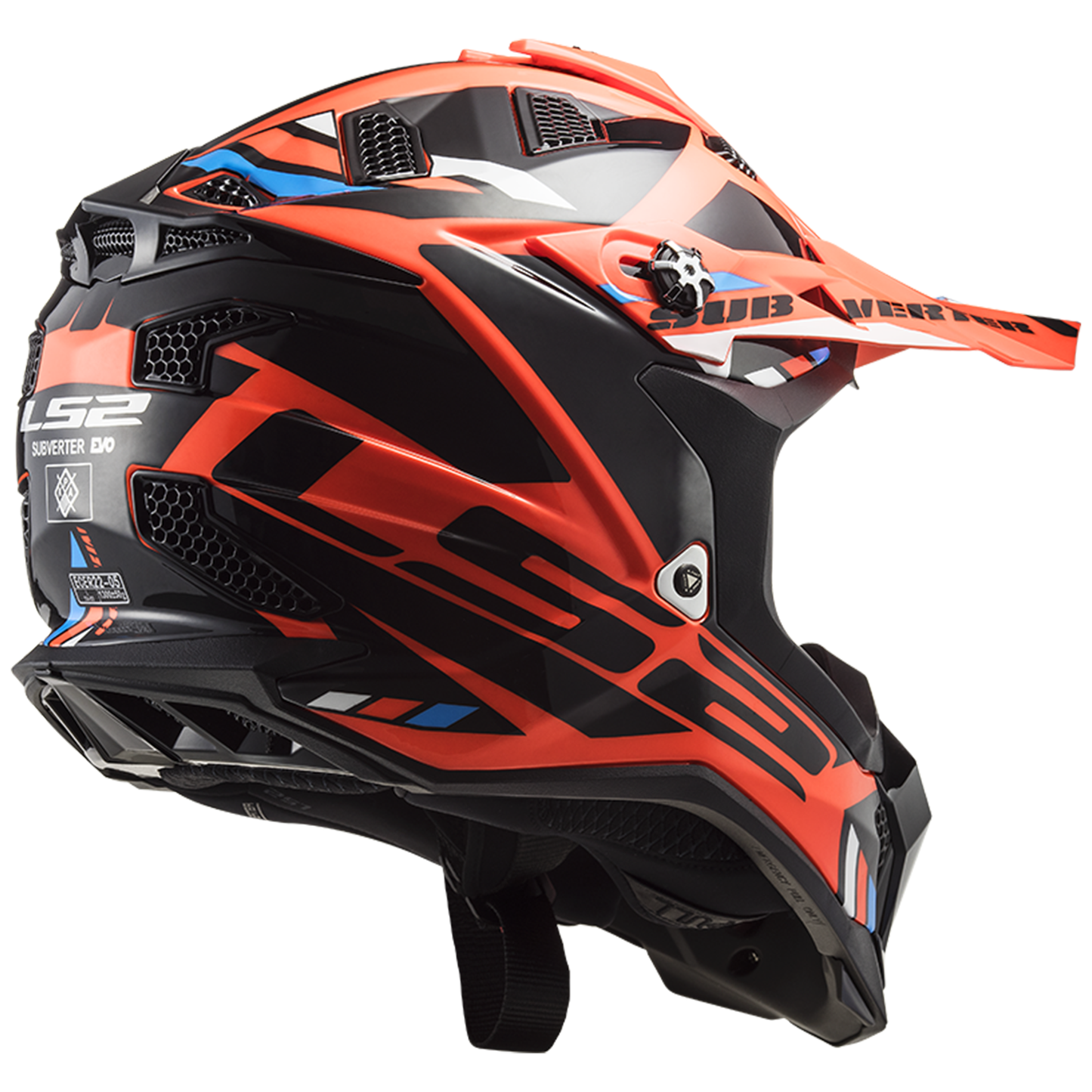 LS2 MX700 Subverter Evo 2 - Stomp Fluo Orange Black