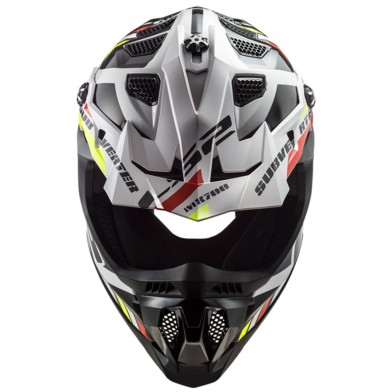 LS2 MX700 Subverter Evo Motocross Helmet Stomp White Black