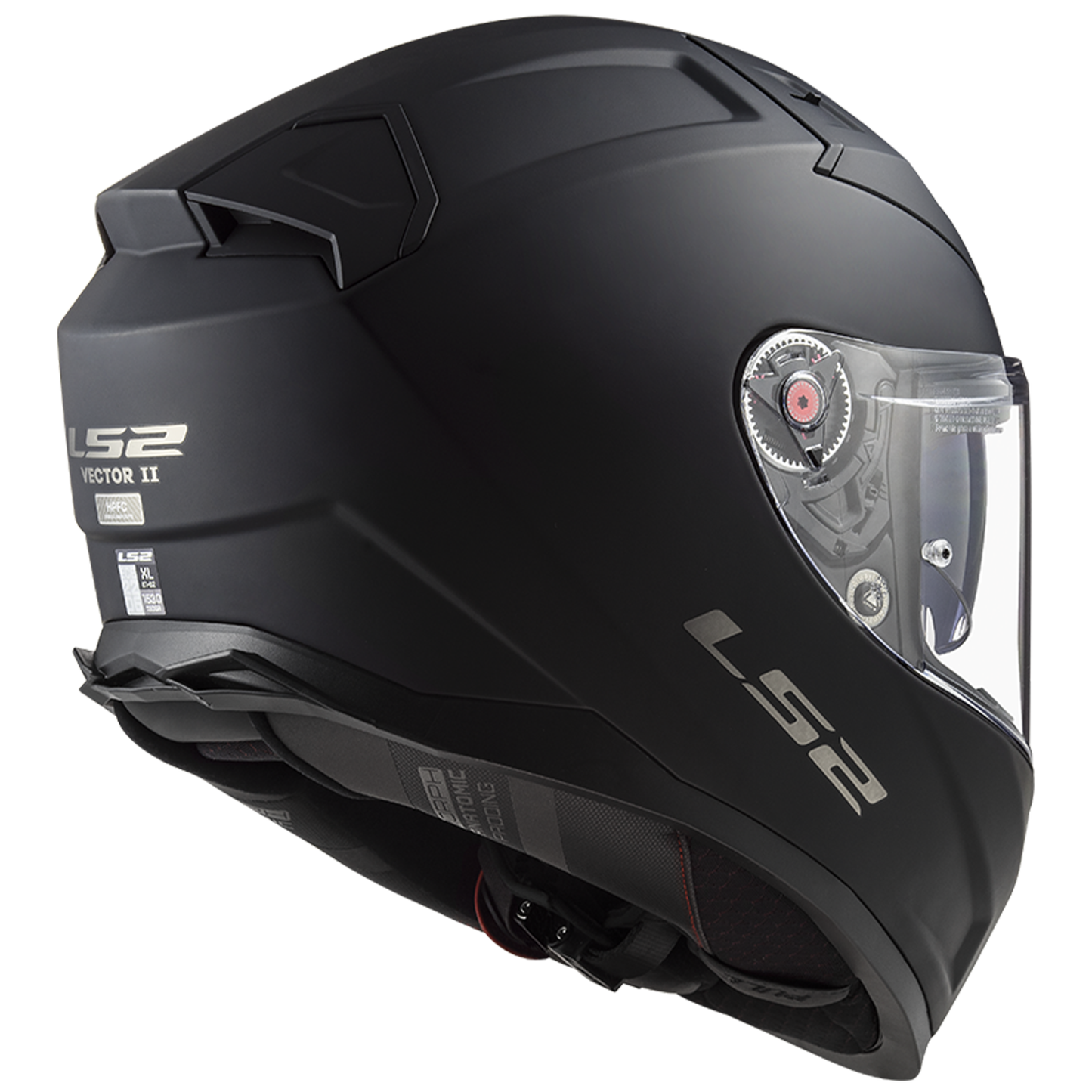 LS2 FF811 Vector 2 Matt Black With Cardo Intercom (LS2-4X-UCS ) pre-installed