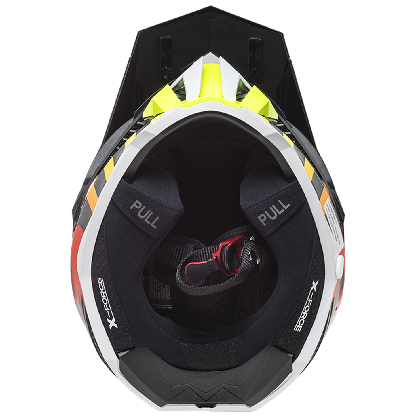 LS2 MX703 X-Force Carbon - Barrier Hi-Vis Yellow Red