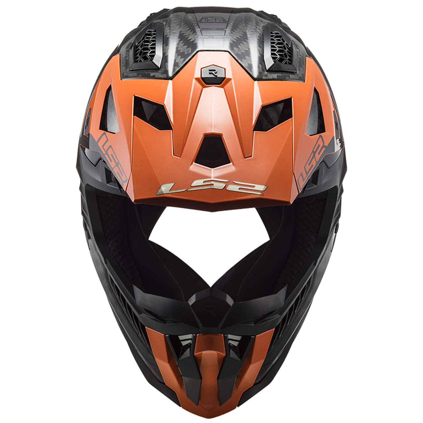 LS2 MX703 X-Force Carbon - Victory Titanium Orange