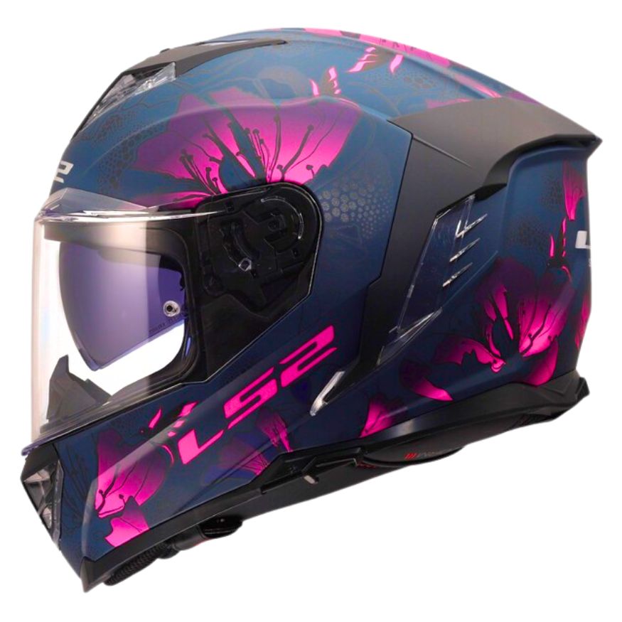 LS2 LS2 FF818 STORM III BURST BLACK PINK - Front View