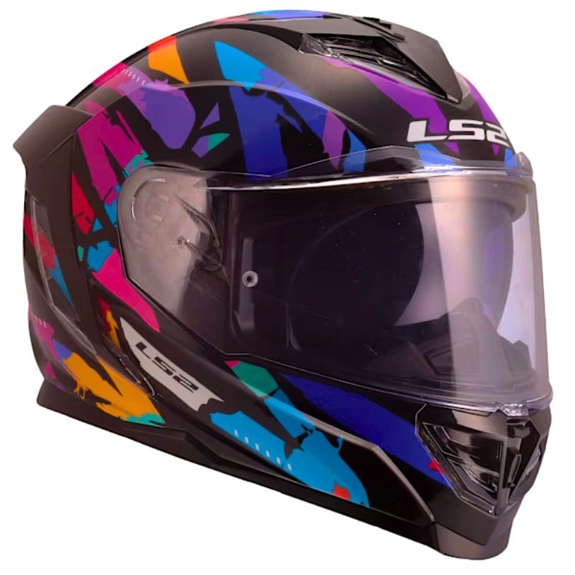 LS2 LS2 FF818 STORM III KAOS BLACK PURPLE BLUE - Side View