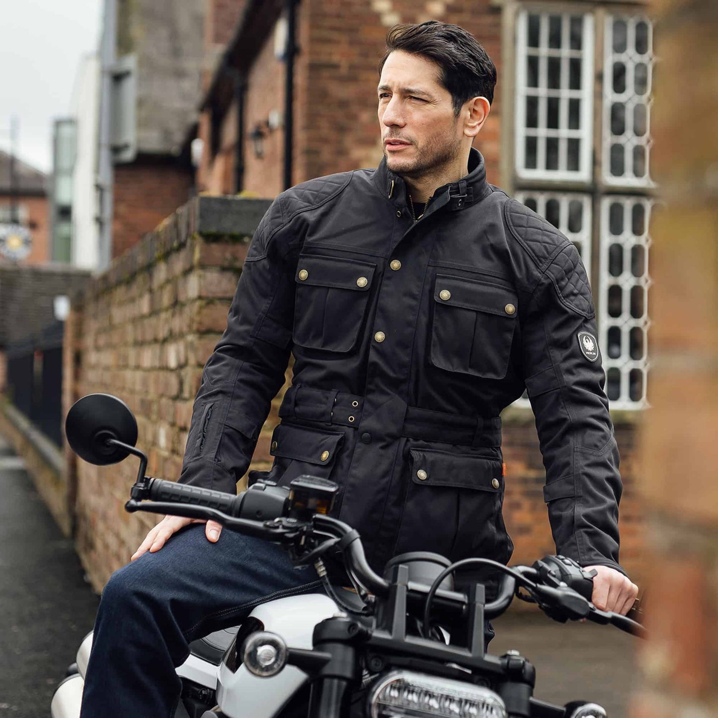 Merlin Burslem Eco Laminated Jacket - Black