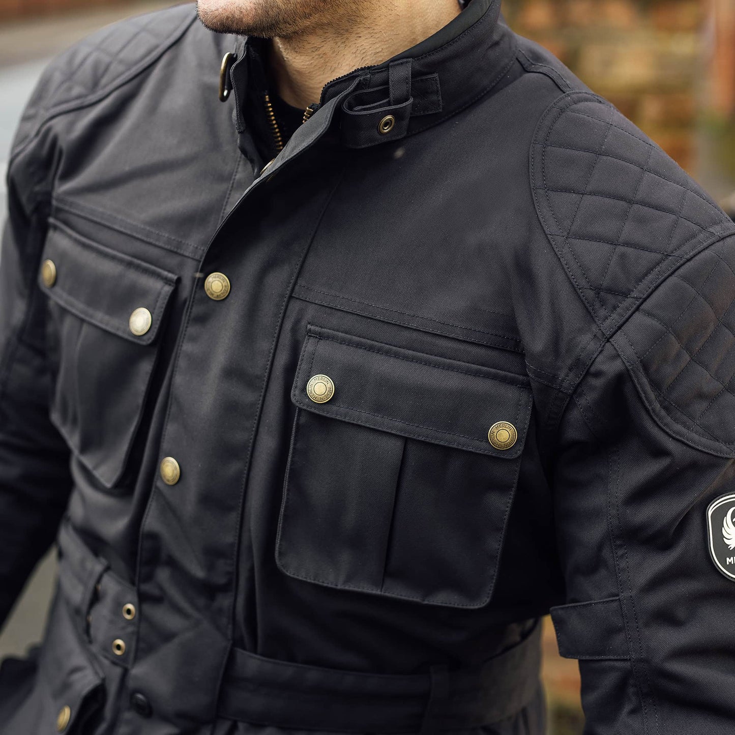 Merlin Burslem Eco Laminated Jacket - Black