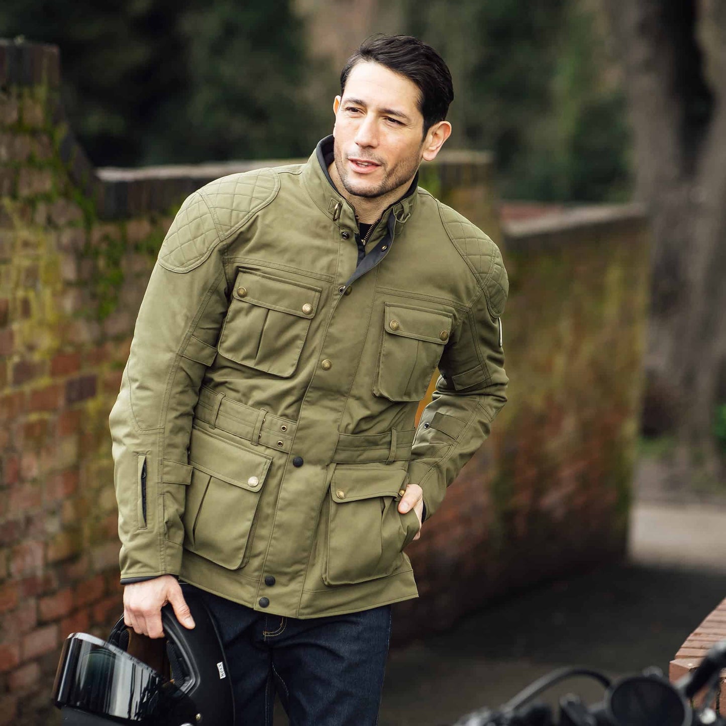 Merlin Burslem Eco Laminated Jacket - Green