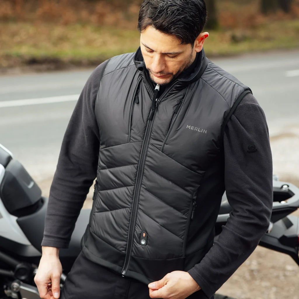 Merlin Flux Heated Down Bodywarmer Black