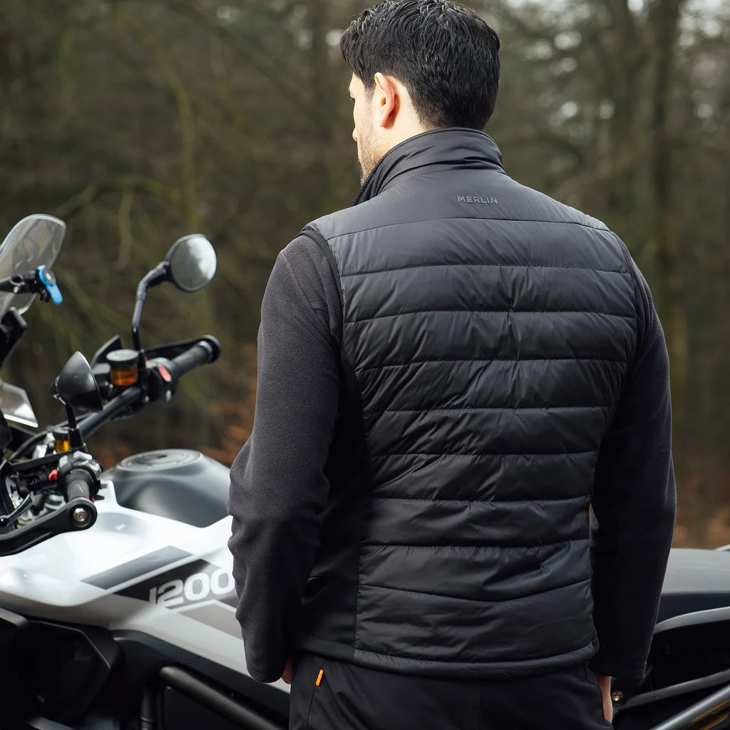 Merlin Flux Heated Down Bodywarmer Black
