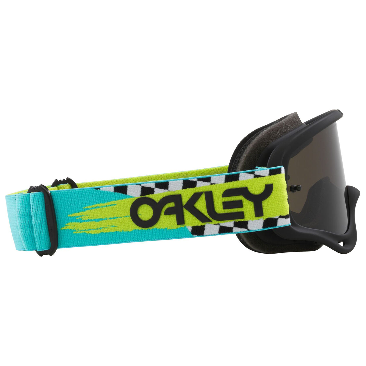 Oakley Oakley O Frame MX Goggle (Herlings Teal Checks) Dark Grey Lens - Detail View