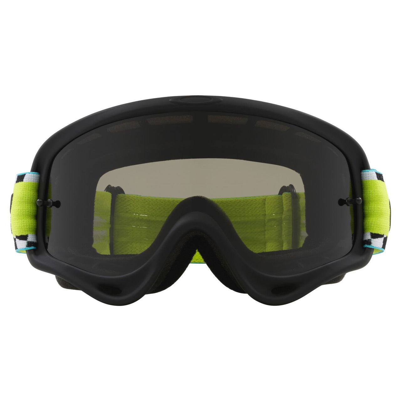 Oakley Oakley O Frame MX Goggle (Herlings Teal Checks) Dark Grey Lens - Rear View