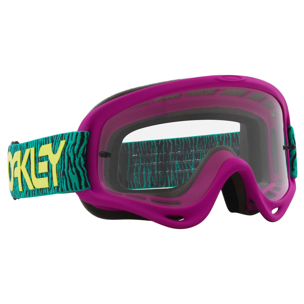 Oakley Oakley O Frame MX Goggle (Celeste Bengal) Clear Lens - Side View
