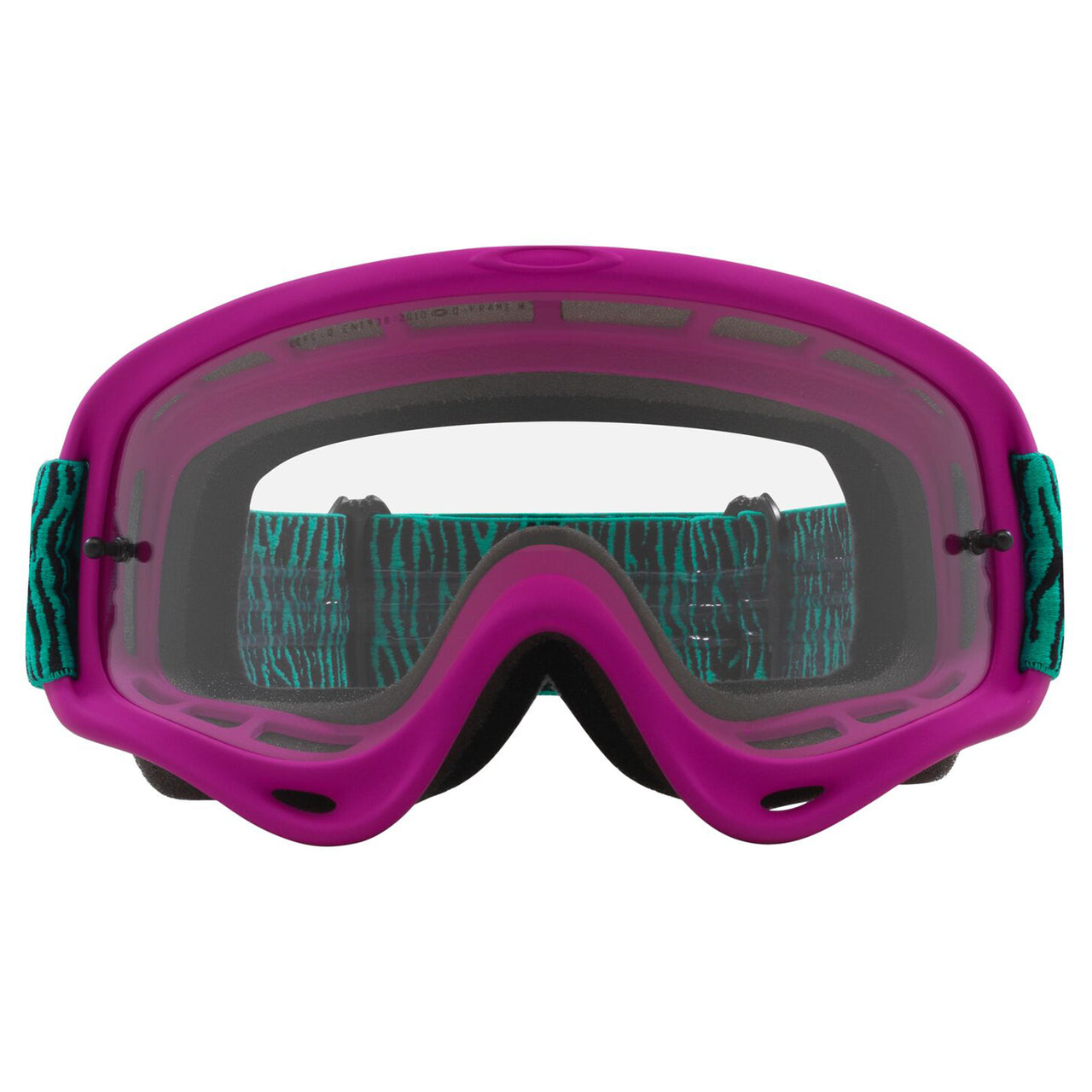 Oakley Oakley O Frame MX Goggle (Celeste Bengal) Clear Lens - Rear View
