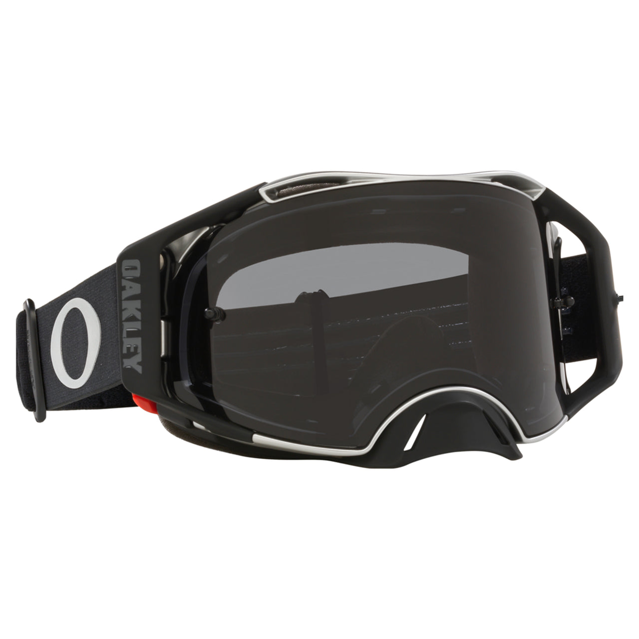 Oakley Airbrake MX Goggle (Tuff Blocks Black/Gunmetal) Dark Grey Lens