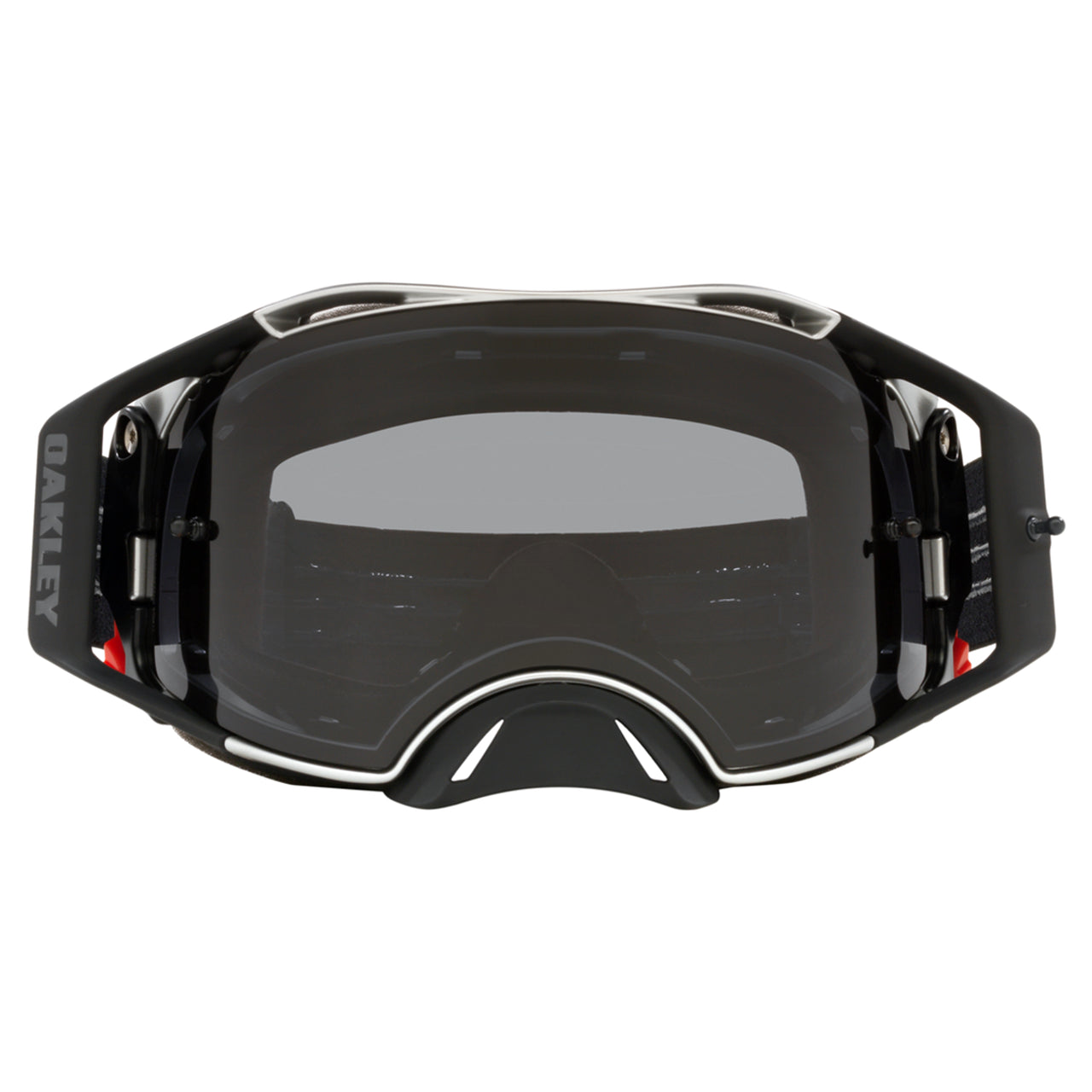 Oakley Airbrake MX Goggle (Tuff Blocks Black/Gunmetal) Dark Grey Lens