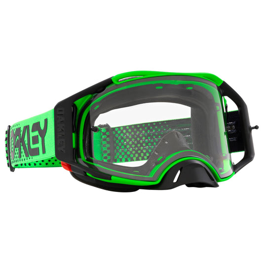 Oakley Airbrake MX Goggles (Moto Green) Clear Lens
