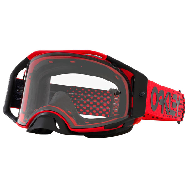 Oakley Airbrake MX Goggles (Moto Red) Clear Lens