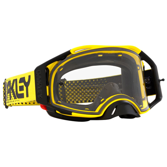 Oakley Airbrake MX Goggles (Moto Yellow) Clear Lens