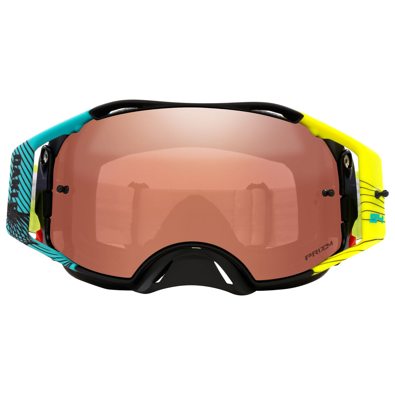 Oakley Airbrake Jeffrey Herlings Signature MX Goggle (Black/Teal/Yellow) Prizm MX Black Lens