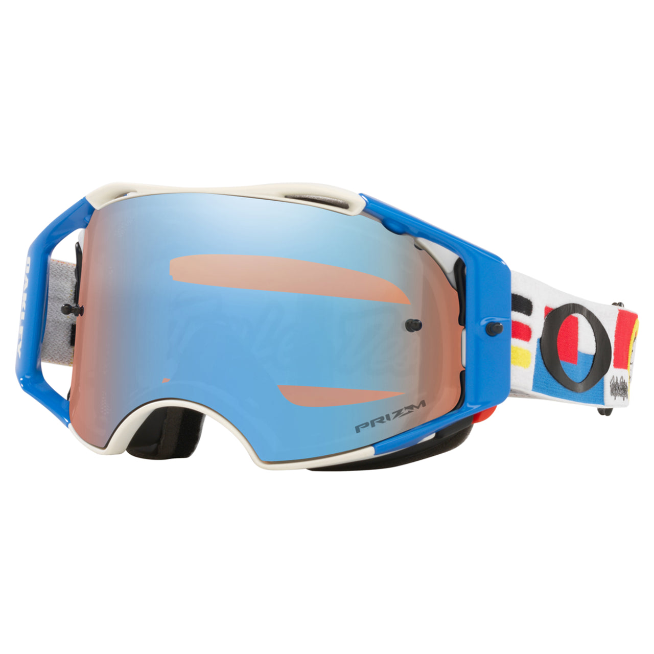 Oakley Oakley Airbrake TLD Collection MTB Goggle (Drop In White) Prizm Sapphire Lens - Front View