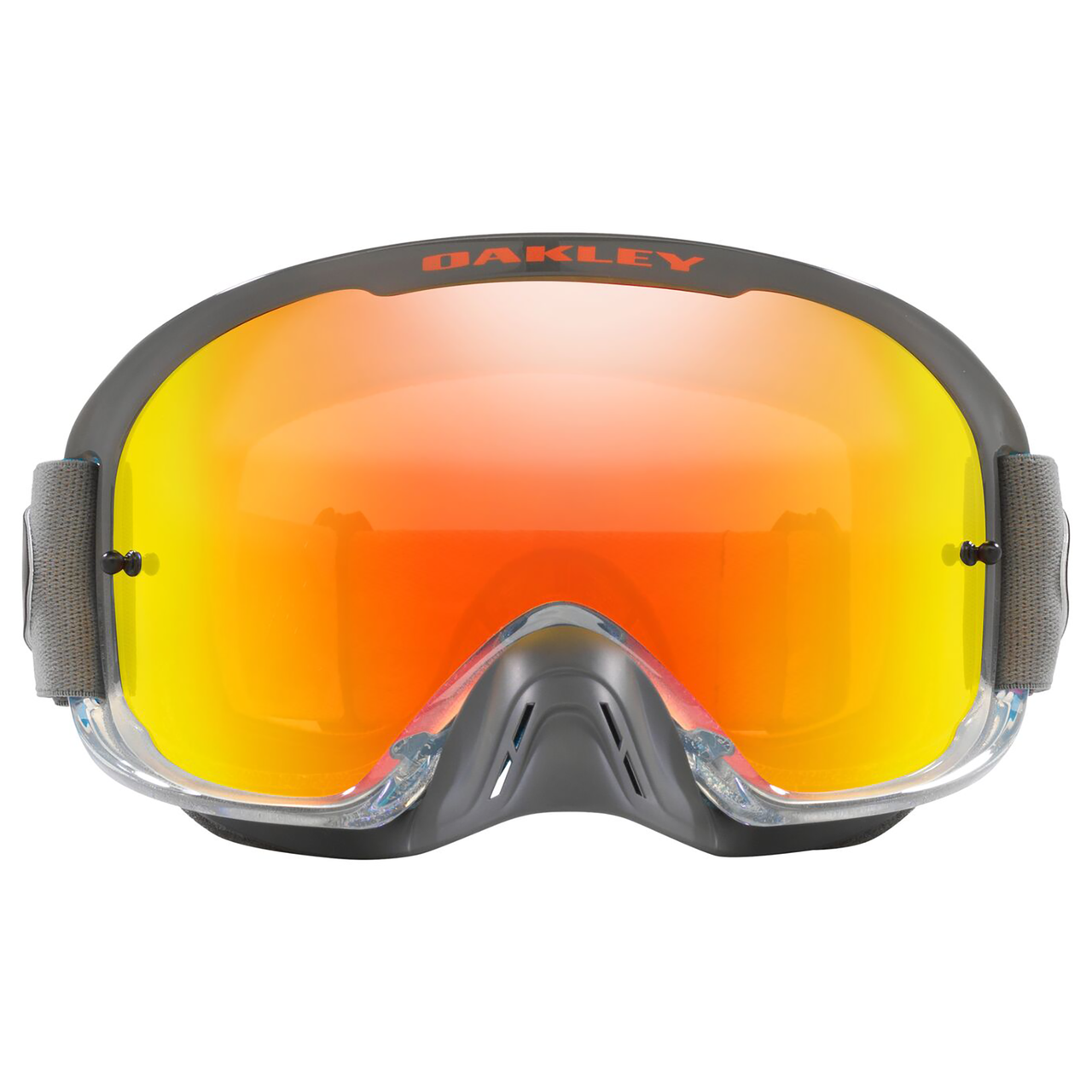 Oakley O Frame 2.0 Pro TLD Collection MX Goggle (Grey Stripes) Fire Iridium Lens