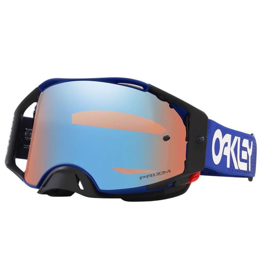 Oakley Oakley Airbrake MX Goggles (Moto Blue) Prizm Sapphire Iridium Lens - Front View