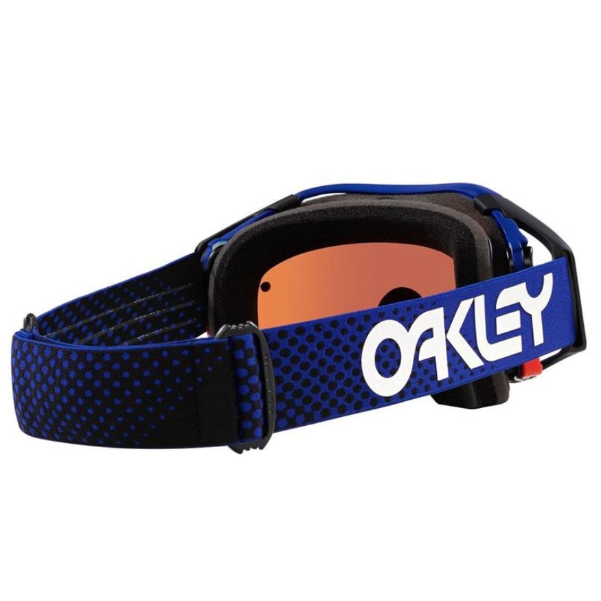 Oakley Oakley Airbrake MX Goggles (Moto Blue) Prizm Sapphire Iridium Lens - Rear View