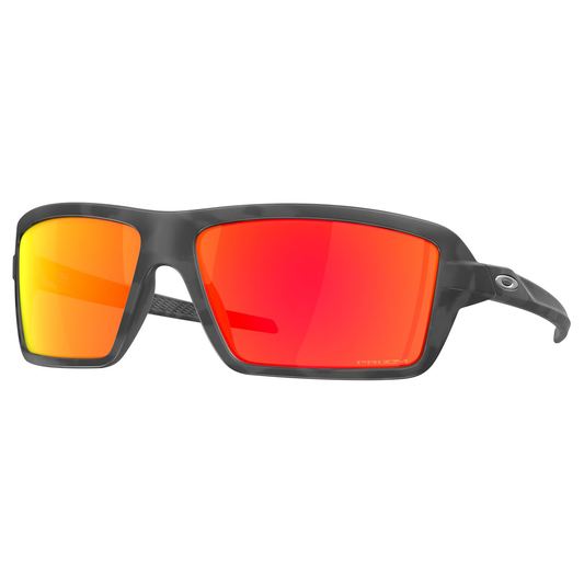 Oakley Cables Sunglasses (Black Camo) Prizm Ruby Lens