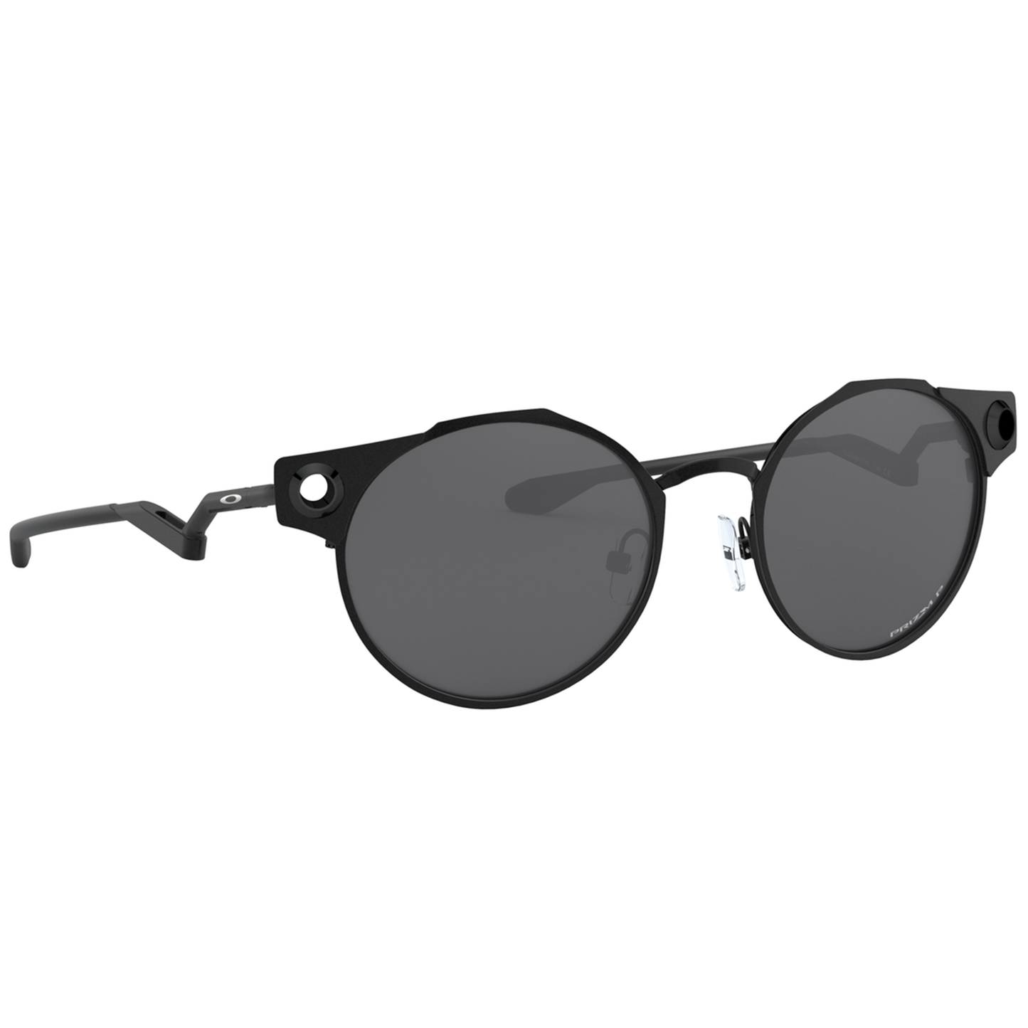 Oakley Deadbolt Sunglasses (Satin Black) Prizm Black Polarized Lens - Free Case