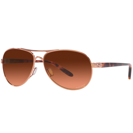 Oakley Feedback Sunglasses (Rose Gold) Prizm Brown Gradient Lens