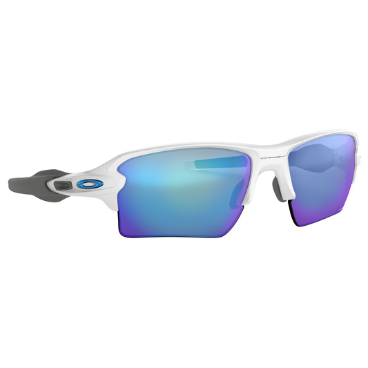 Oakley Flak 2.0 XL Sunglasses (Polished White) Prizm Sapphire Lens
