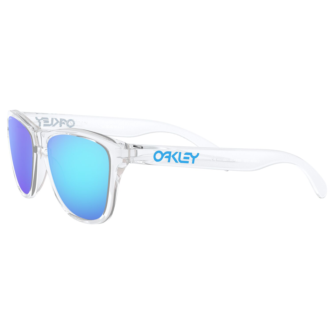 Oakley Frogskins XS Youth Sunglasses (Clear) Prizm Sapphire Lens