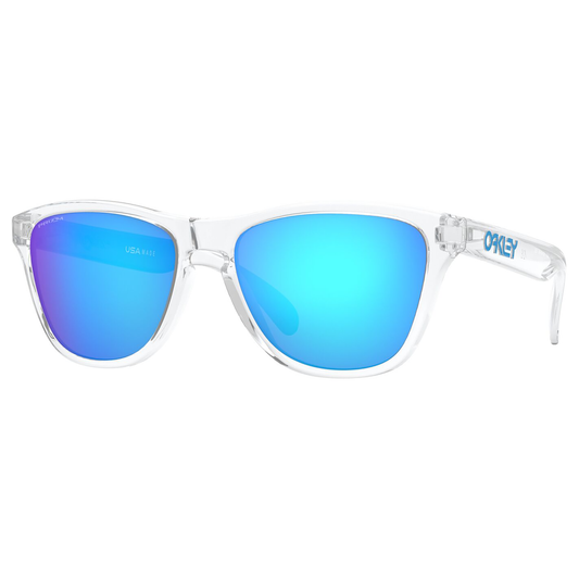 Oakley Frogskins XS Youth Sunglasses (Clear) Prizm Sapphire Lens