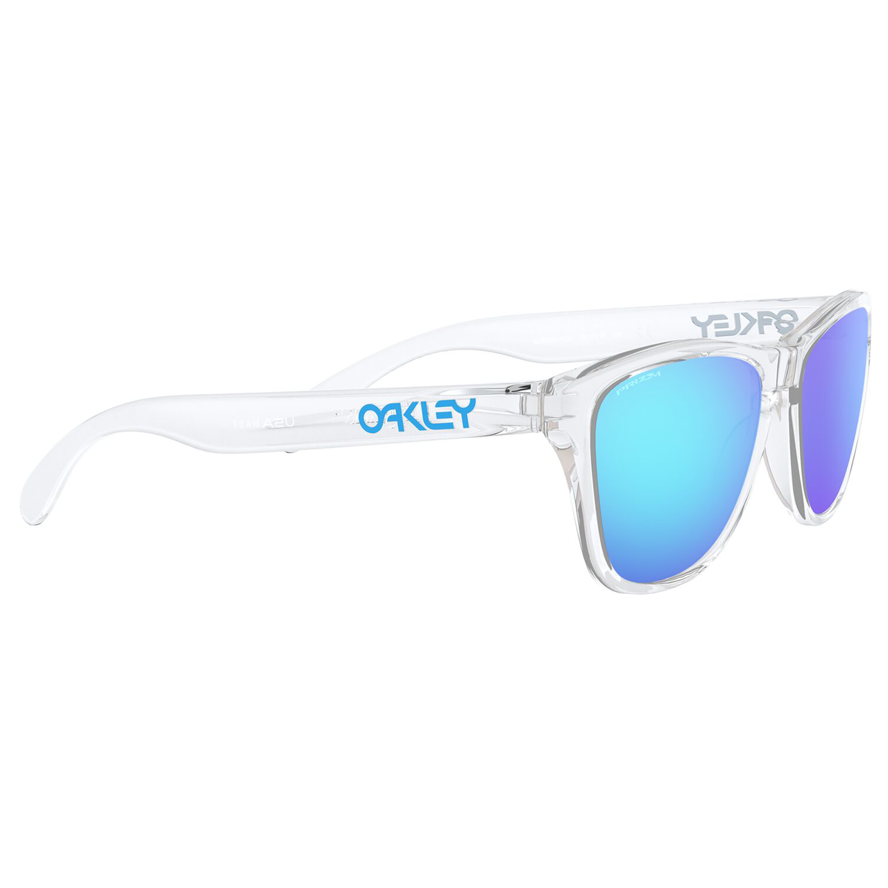 Oakley Frogskins XS Youth Sunglasses (Clear) Prizm Sapphire Lens