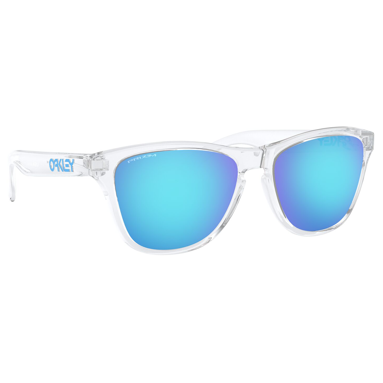 Oakley Frogskins XS Youth Sunglasses (Clear) Prizm Sapphire Lens