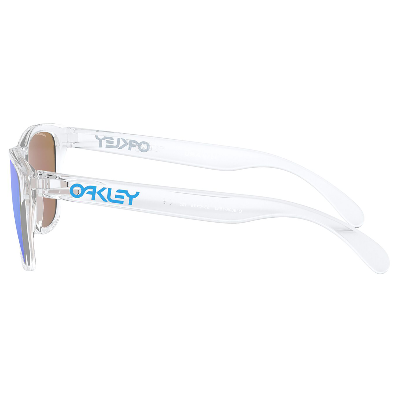 Oakley Frogskins XS Youth Sunglasses (Clear) Prizm Sapphire Lens