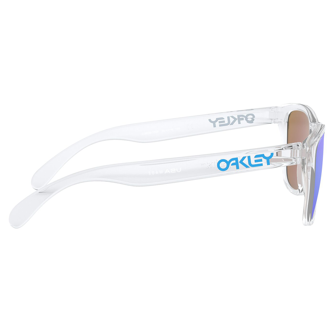 Oakley Frogskins XS Youth Sunglasses (Clear) Prizm Sapphire Lens