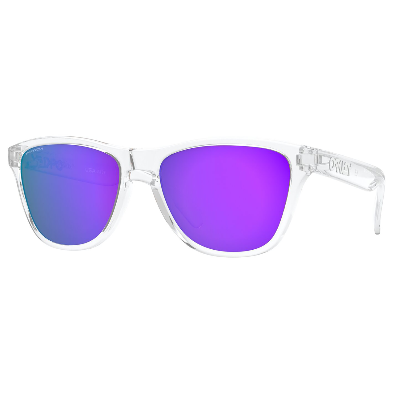 Oakley Frogskins XS Youth Sunglasses (Clear) Prizm Violet Lens