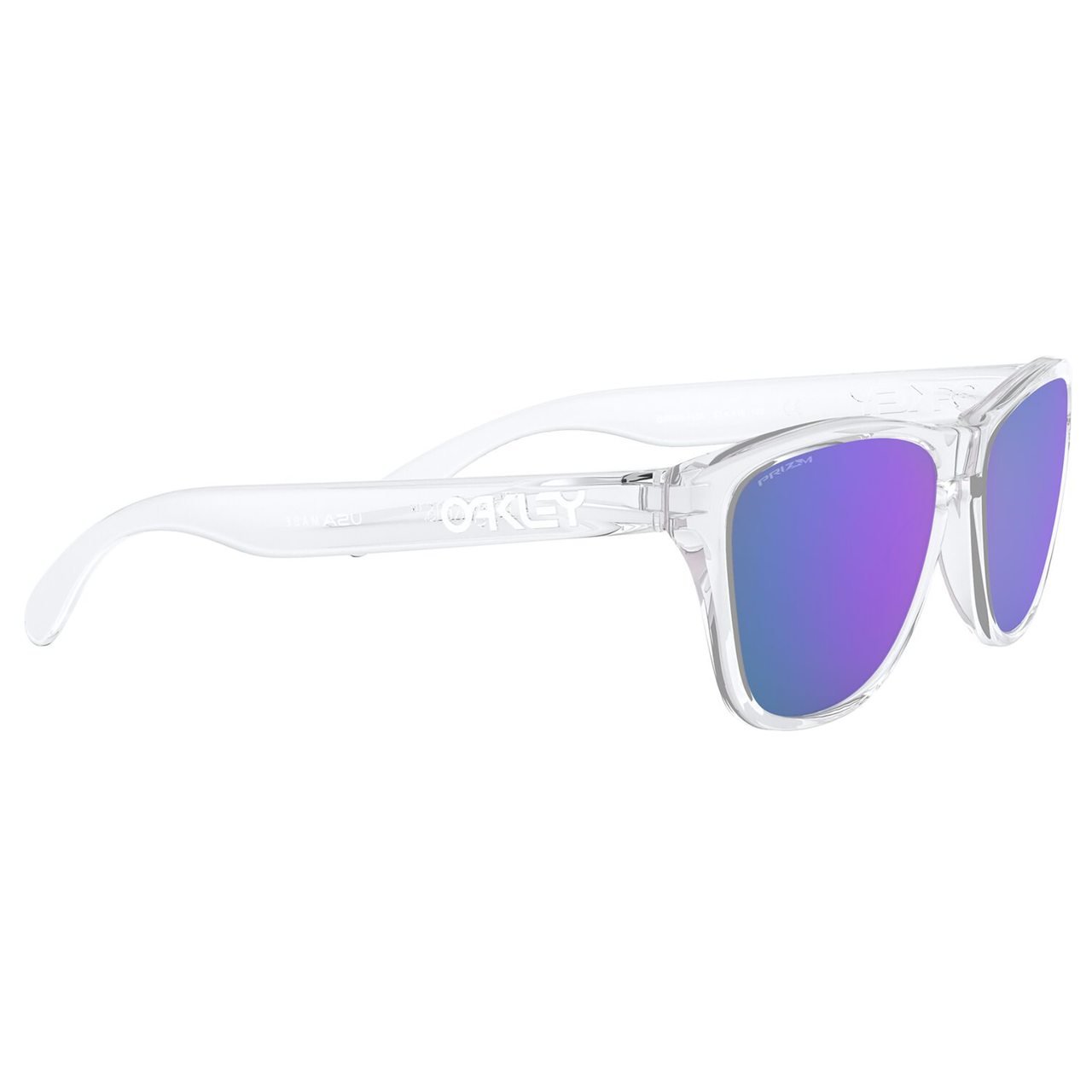 Oakley Frogskins XS Youth Sunglasses (Clear) Prizm Violet Lens