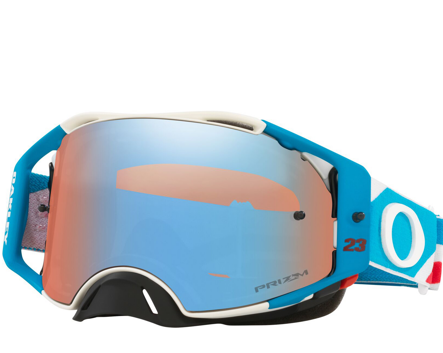 Oakley Airbrake MX Goggles (Chase Sexton Red/White/Blue) Prizm Sapphire Lens.