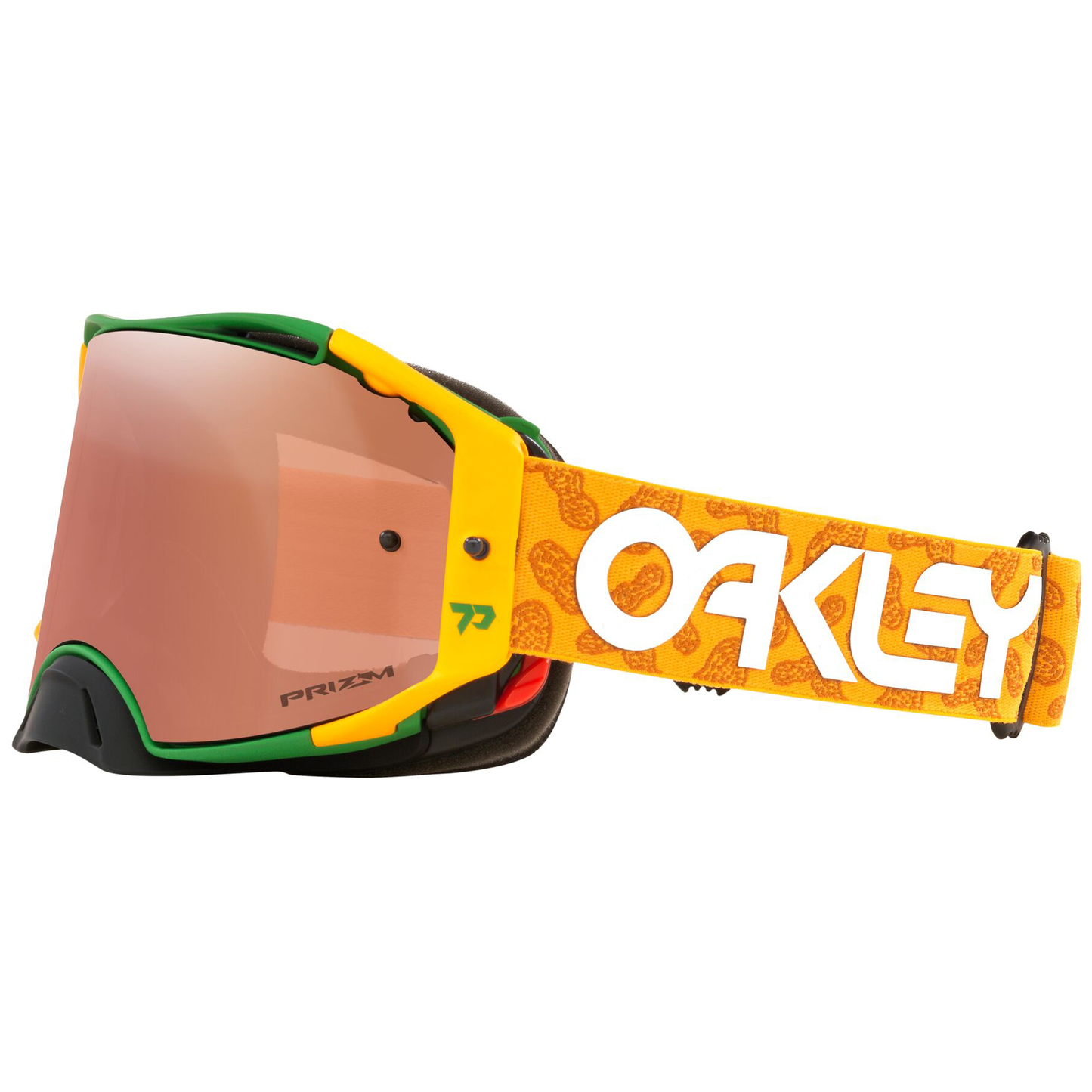 Oakley Airbrake MX Goggles (Toby Price Gold/Green) Prizm Black Lens