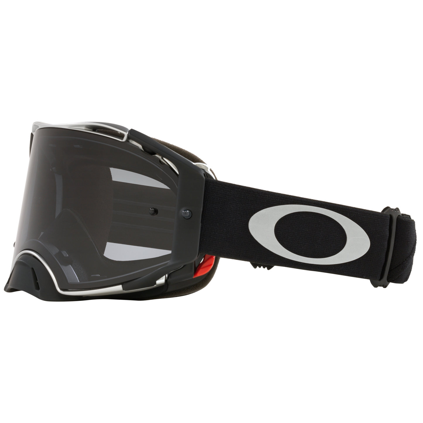 Oakley Airbrake MX Goggles (Tuff Blocks Black/Gunmetal) Dark Grey Lens