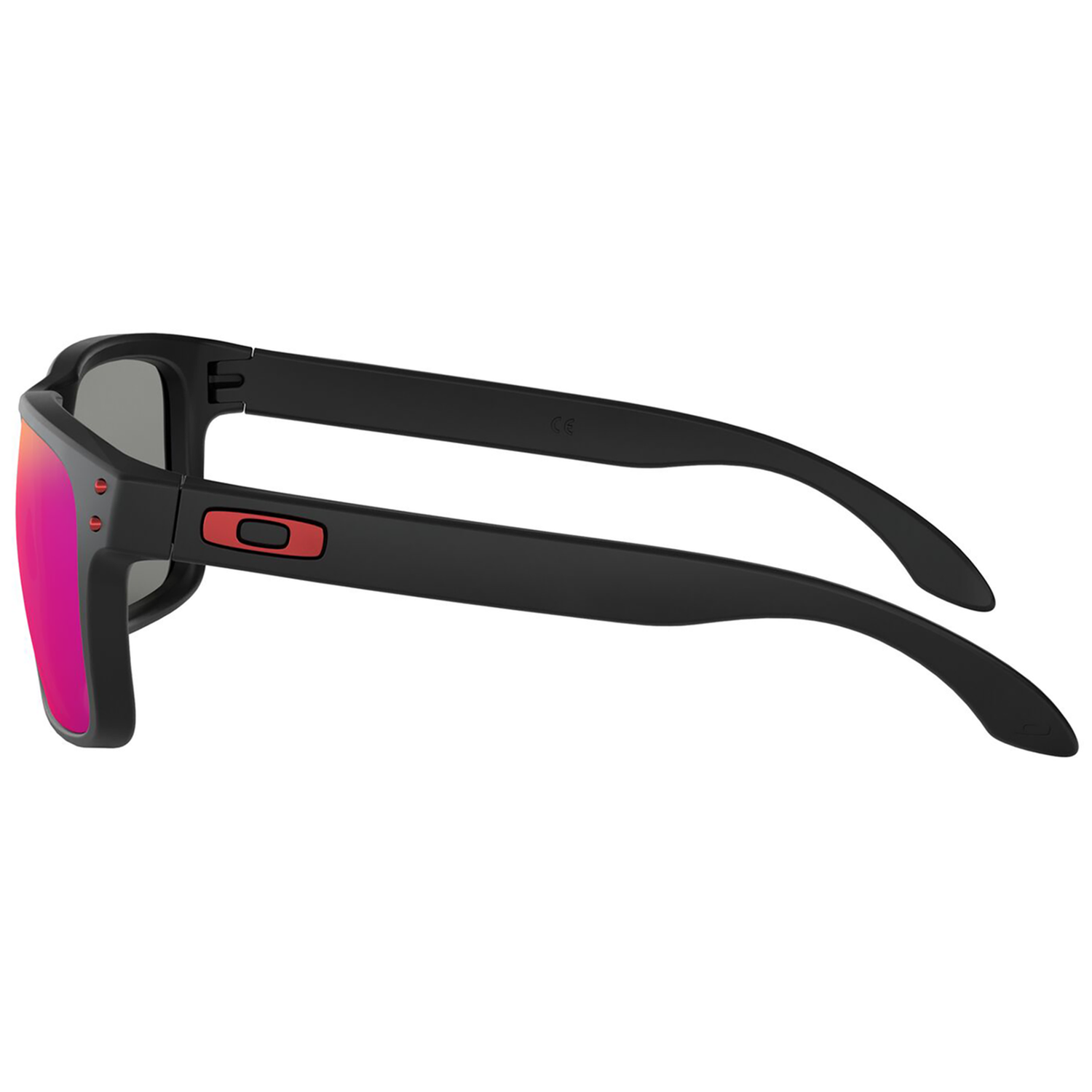 Oakley Holbrook Sunglasses (Matte Black) Positive Red Iridium Lens
