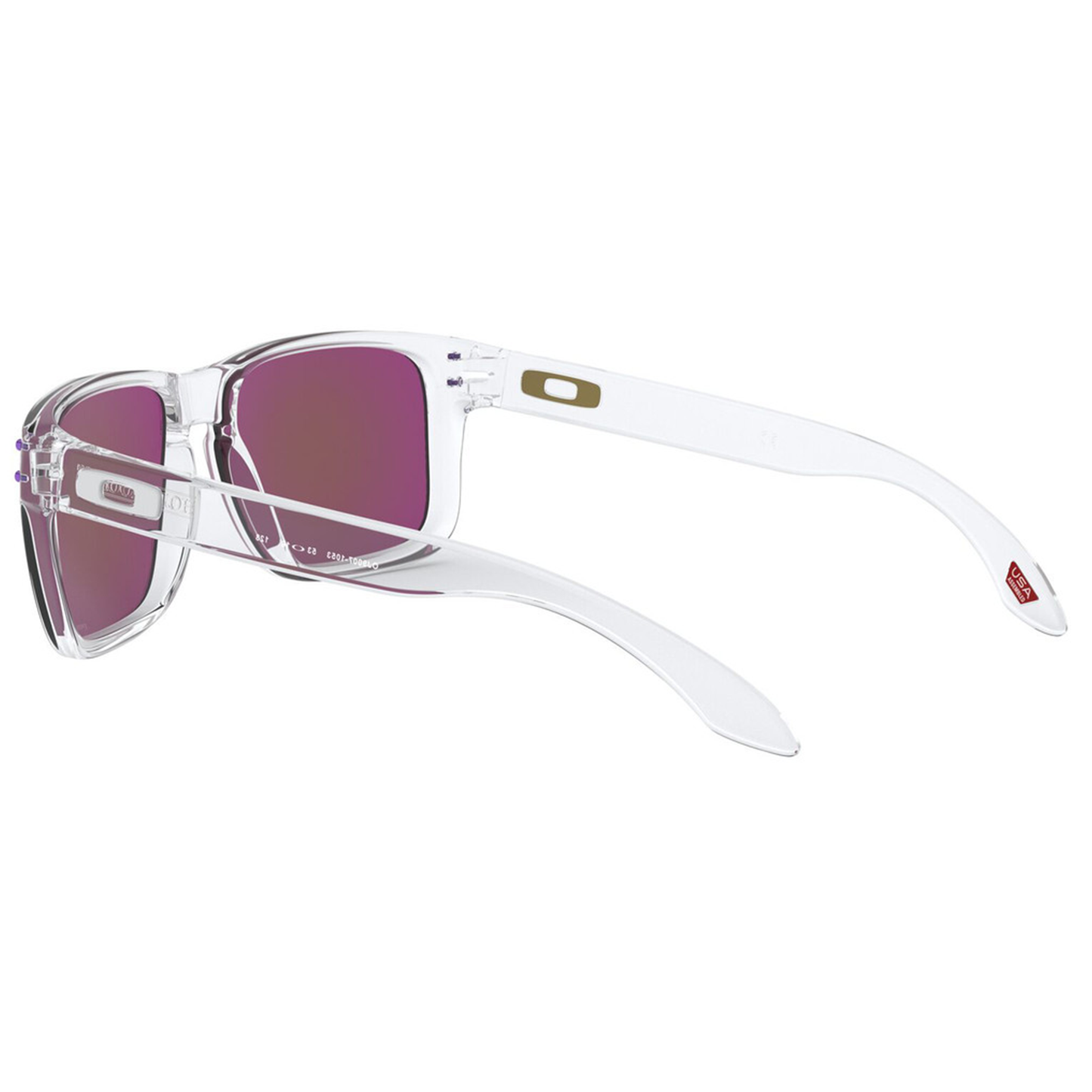 Oakley Holbrook XS Youth Sunglasses (Polished Clear) Prizm Violet Lens