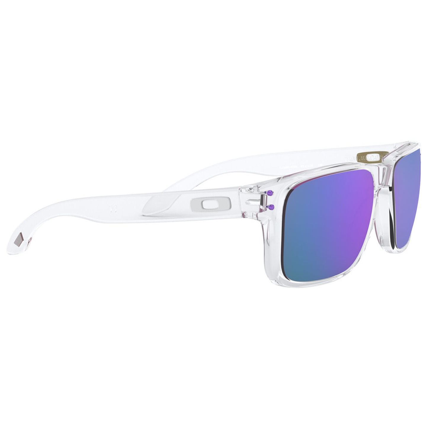 Oakley Holbrook XS Youth Sunglasses (Polished Clear) Prizm Violet Lens