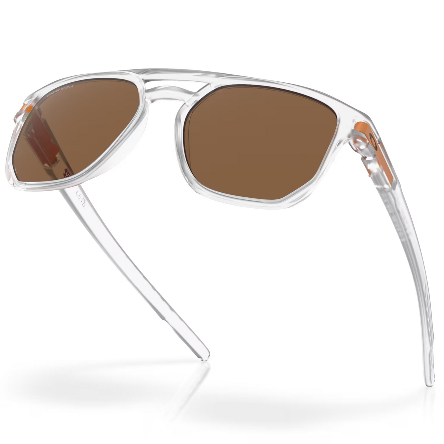 Oakley Latch Beta Sunglasses Matte Clear Prizm Bronze Lens Gear Change Online