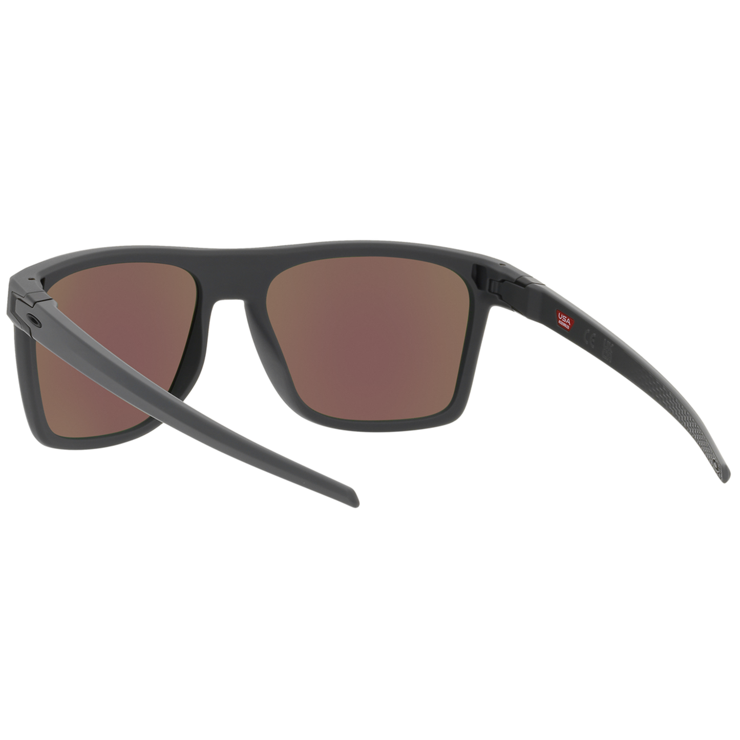 Oakley Leffingwell Sunglasses (Vinales Matte Dark Grey) Prizm Sapphire Lens