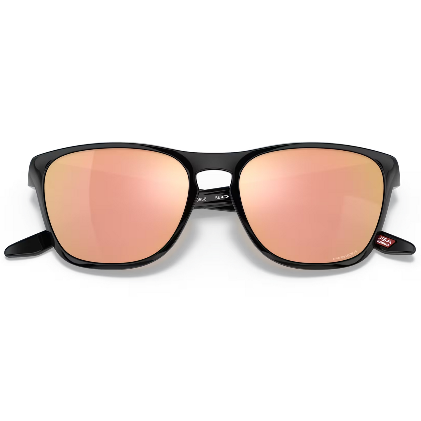 Oakley Manorburn Sunglasses (Polished Black) Prizm Rose Gold Lens