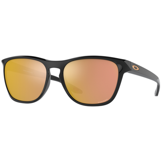 Oakley Manorburn Sunglasses (Polished Black) Prizm Rose Gold Lens