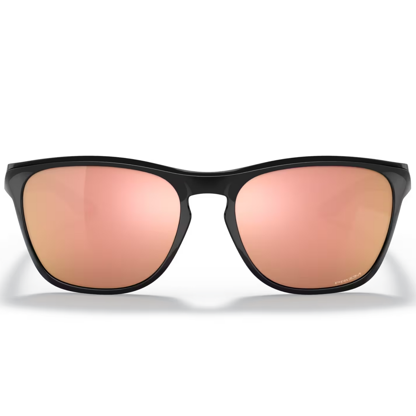 Oakley Manorburn Sunglasses (Polished Black) Prizm Rose Gold Lens