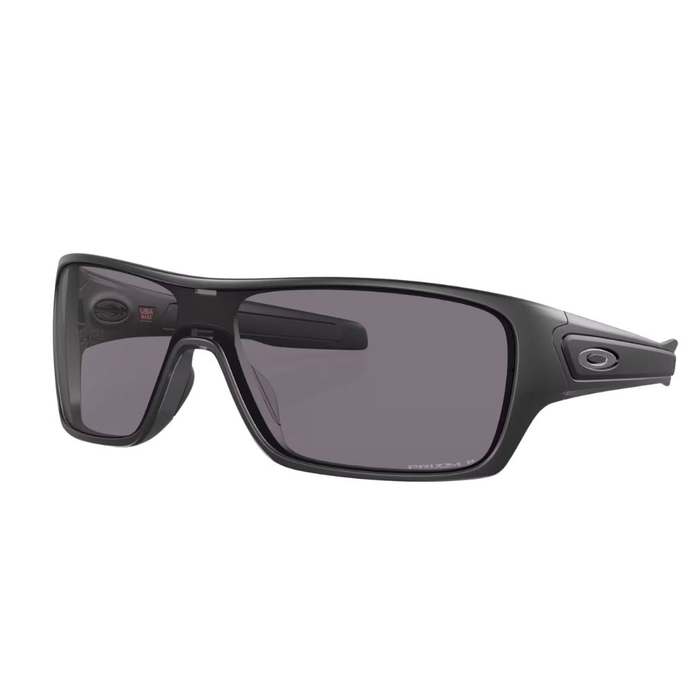 Oakley Turbine Rotor Sunglasses, Matte Black / Prizm Grey Polarized Lens